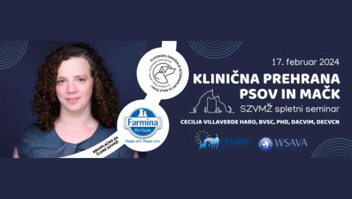 Spletni seminar - Klinična prehrana psov in mačk